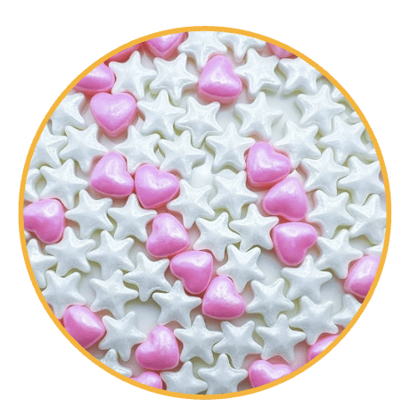 MOSTACILLA ESTRELLAS Y CORAZON 50G1