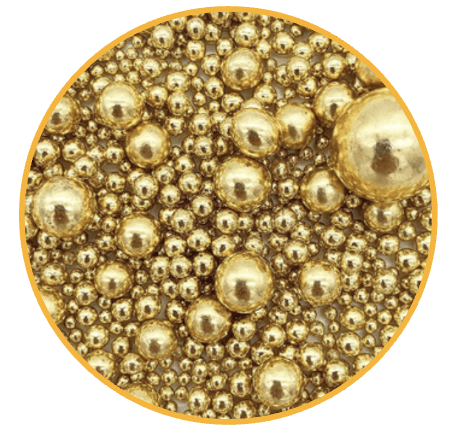 SPRINKLES MULTI TAMAÑO DORADO ORO 50G1