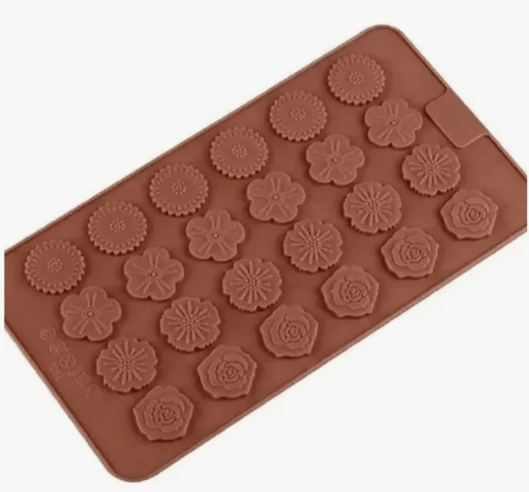 MOLDE DE SILICONA P/CHOCO JSC1882 FLORES2