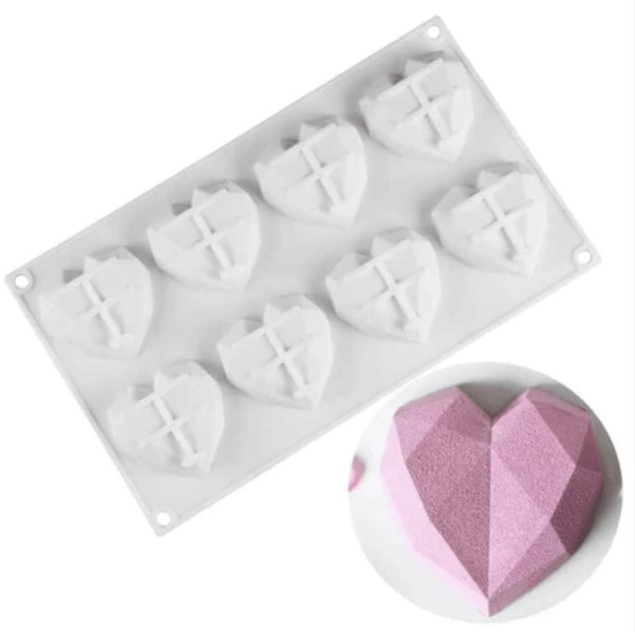 MOLDE/SILICONA P/QUEQUE JSC2649 - CORAZON1