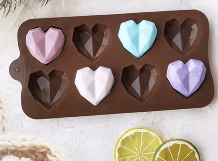 MOLDE/SILICONA CORAZON GEOMETRICO2
