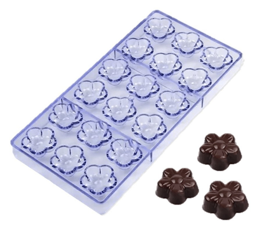 MOLDE DE CRILICO P/CHOCOLATE S652-22 - FLORES1
