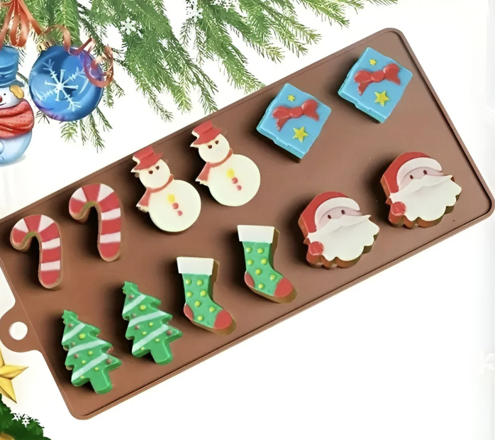 MOLDE DE SILICONA NAVIDAD 524152