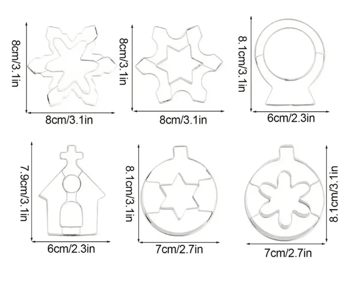 CORTADORES DE GALLETA NAVIDAD - GALLETA VIDRIO4