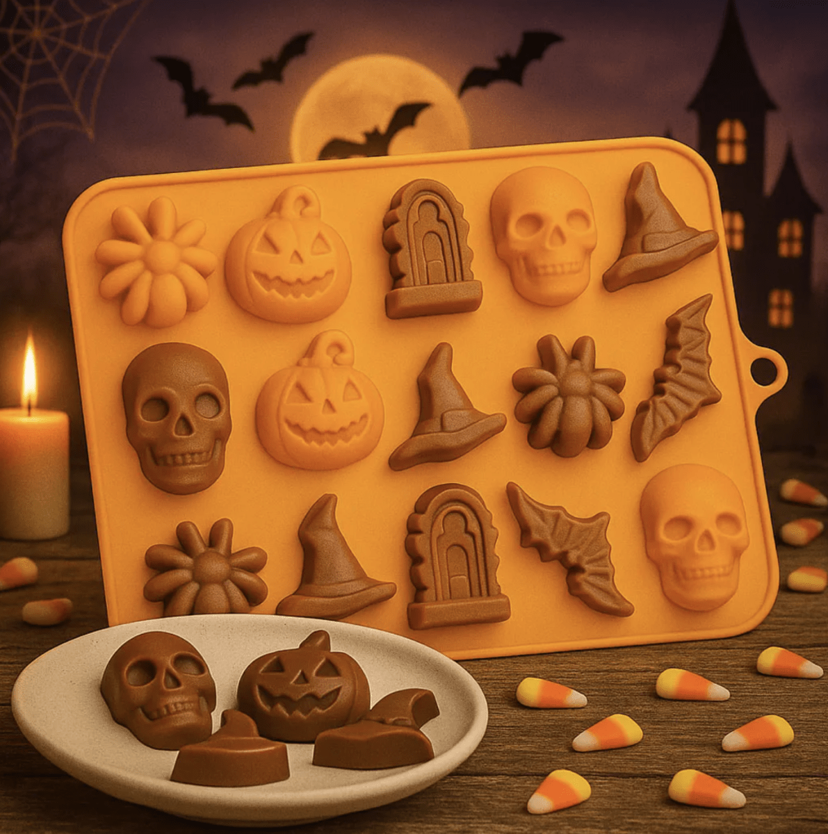 MOLDE DE SILICON HALLOWEEN SURTIDO 11