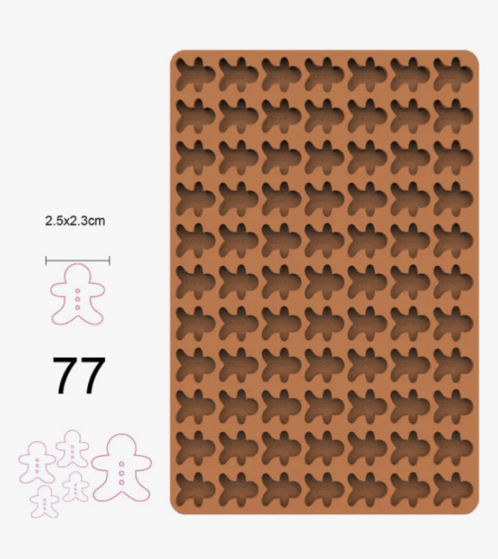 MOLDE SILICONA MUÑECO JENGIBRE NAVIDAD 466011