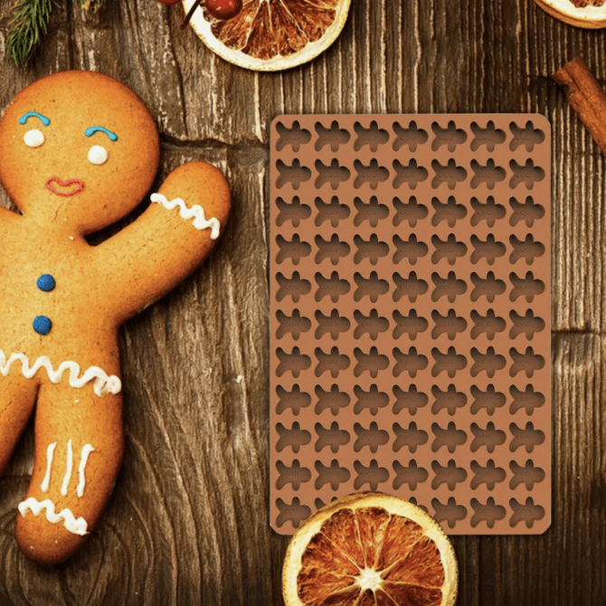 MOLDE SILICONA MUÑECO JENGIBRE NAVIDAD 466012