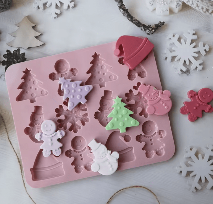 MOLDE DE NAVIDAD SILICONA 465941