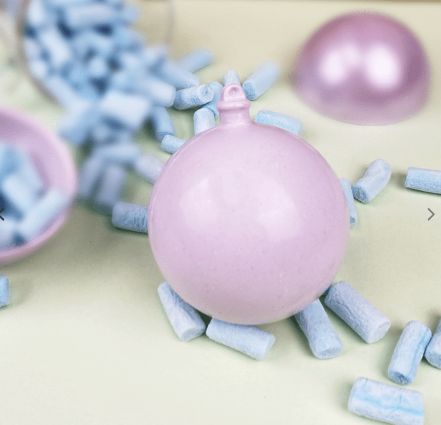 MOLDE 3 PARTES - BOLA LISA NAVIDEÑA 65MM2