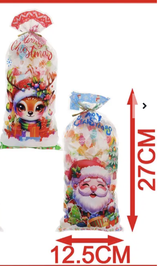 BOLSA NAVIDAD VARIADA 12.5X27CM2