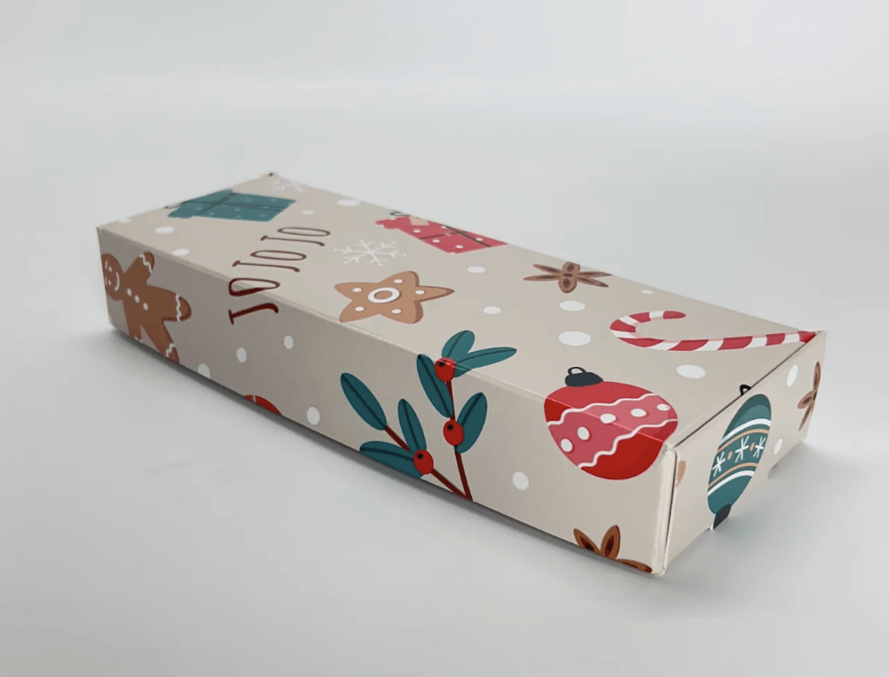 CAJA NAVIDAD 19.5x7x3 / 3 ALFAJORES CAFE1