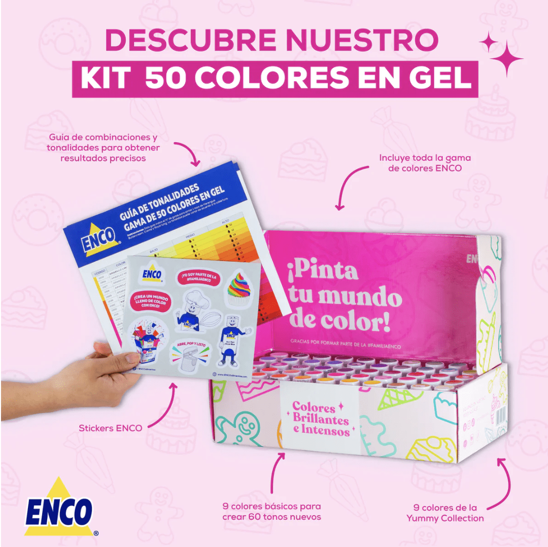 KIT 50 COLORES EN GEL (40G)2