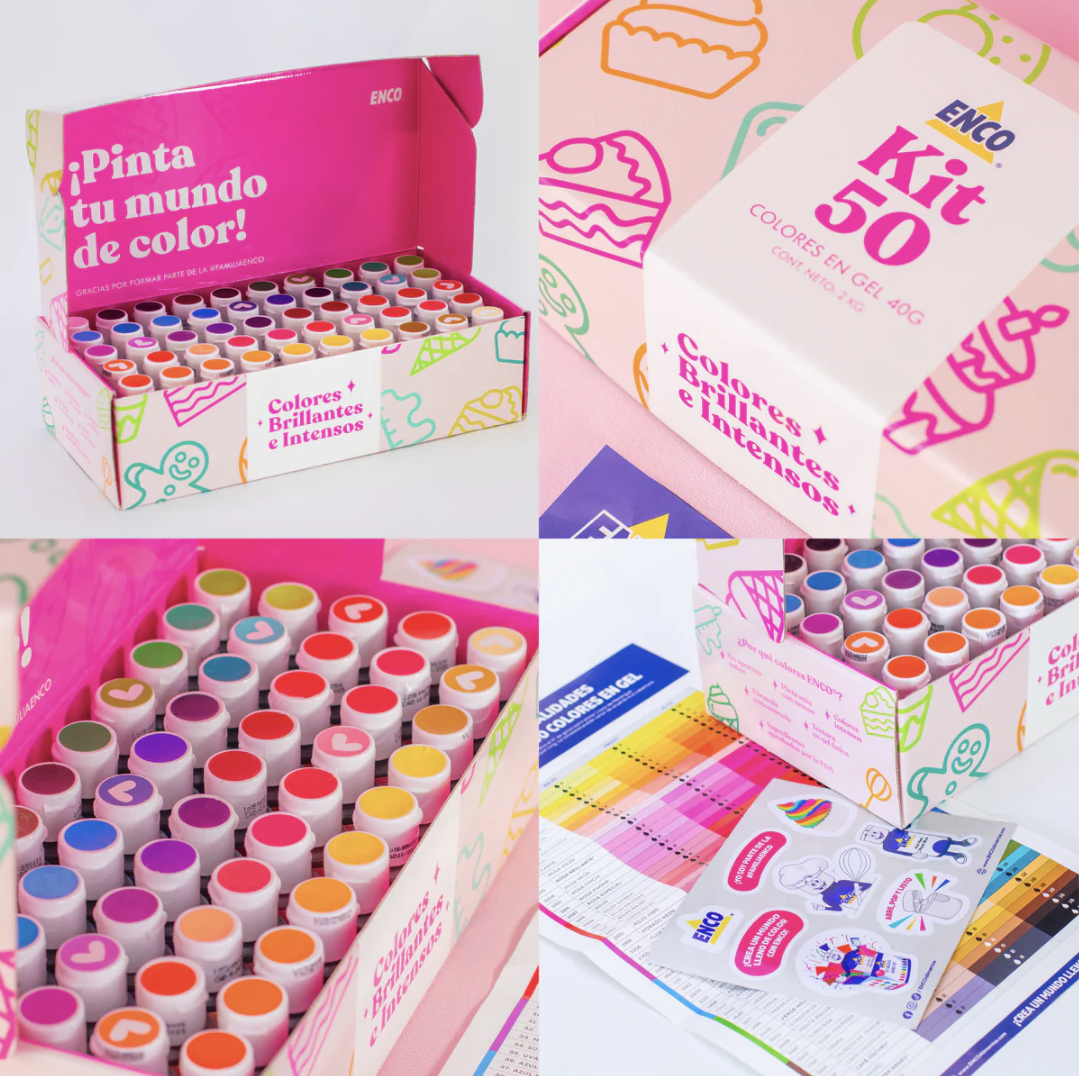 KIT 50 COLORES EN GEL (40G)3