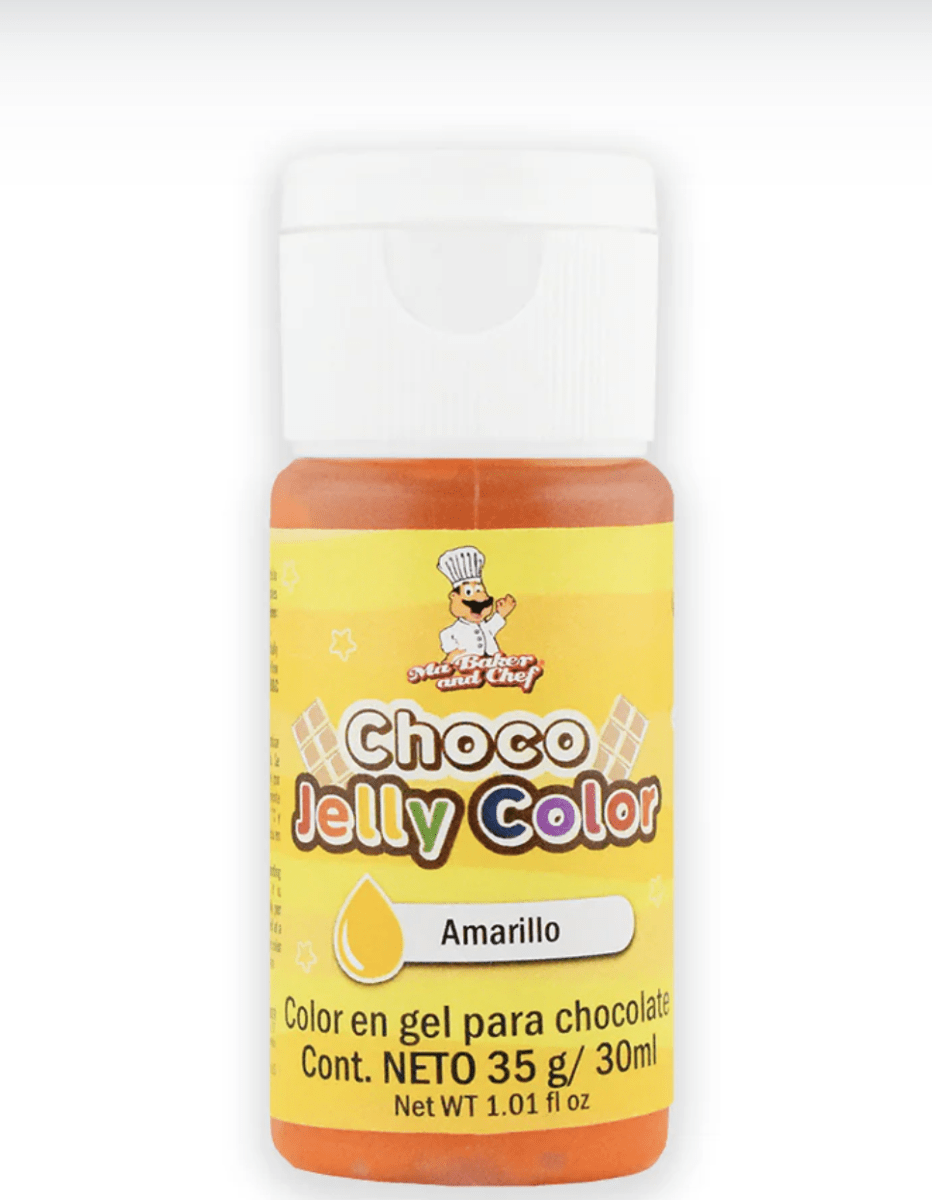 CHOCO JELLY COLOR AMARILLO GEL PARA CHOCOLATE 35 G1