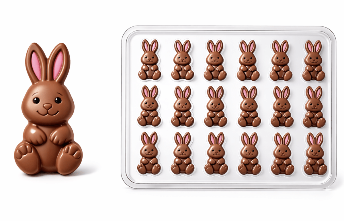 MOLDE N°110 CONEJITOS CHICOS  - PASCUA1