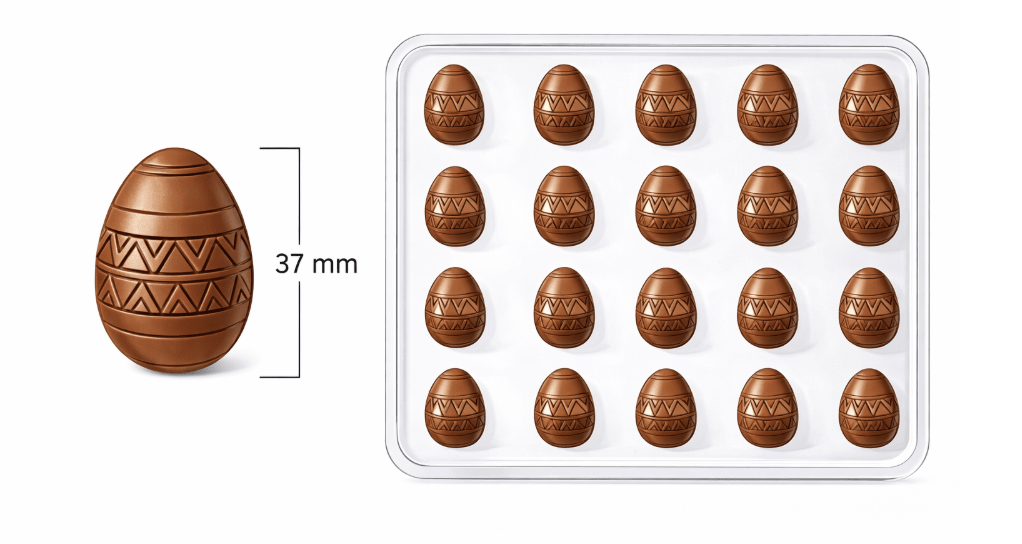 MOLDE N°111 HUEVITOS CHICOS CON DISEÑO - PASCUA1