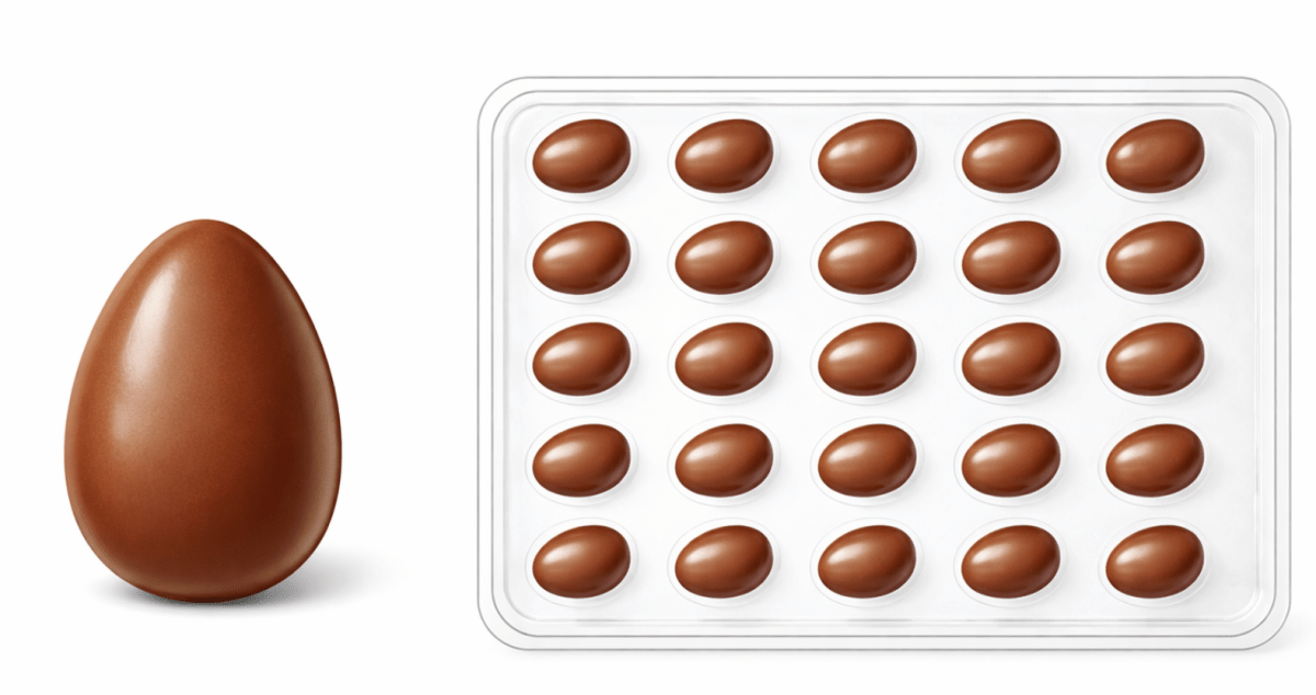 MOLDE N°231 HUEVITOS PEQUEÑOS LISOS - PASCUA1