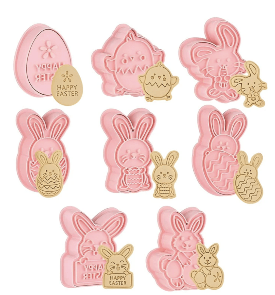 8 CORTADORES DE GALLETA DE PASCUA - 1111311