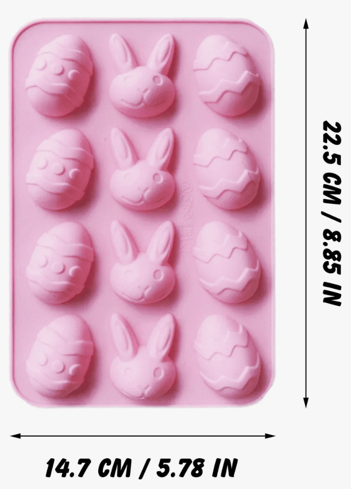 MOLDE DE SILICONA 12 PIEZAS PASCUA3