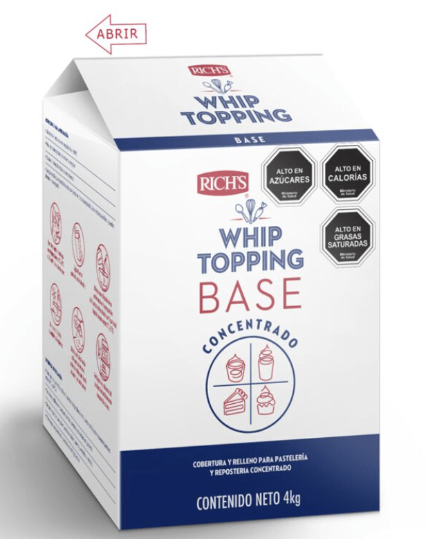 WHIP TOPPING 4 LITROS RICH1