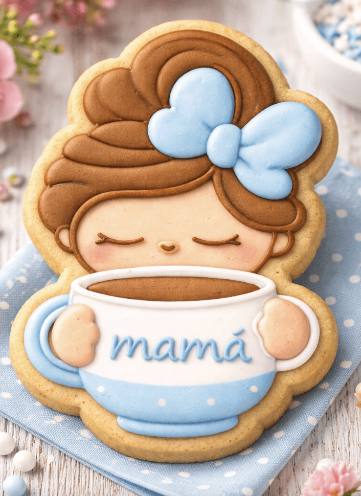 CORTADOR MAMÁ TOMANDO CAFE 10 CM2