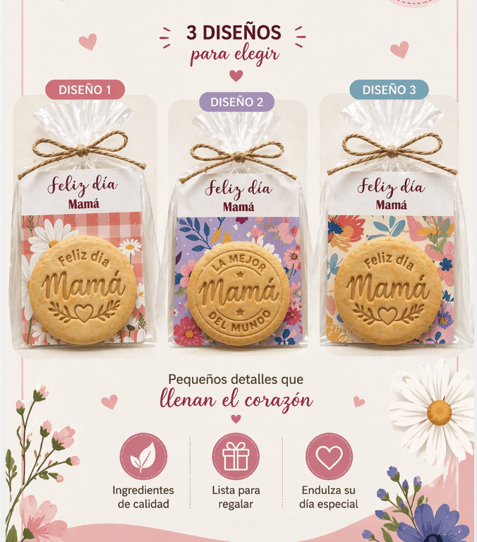 COOKIE CARD 5 UNIDADES 10X12 / DÍA DE LA MAMÁ2