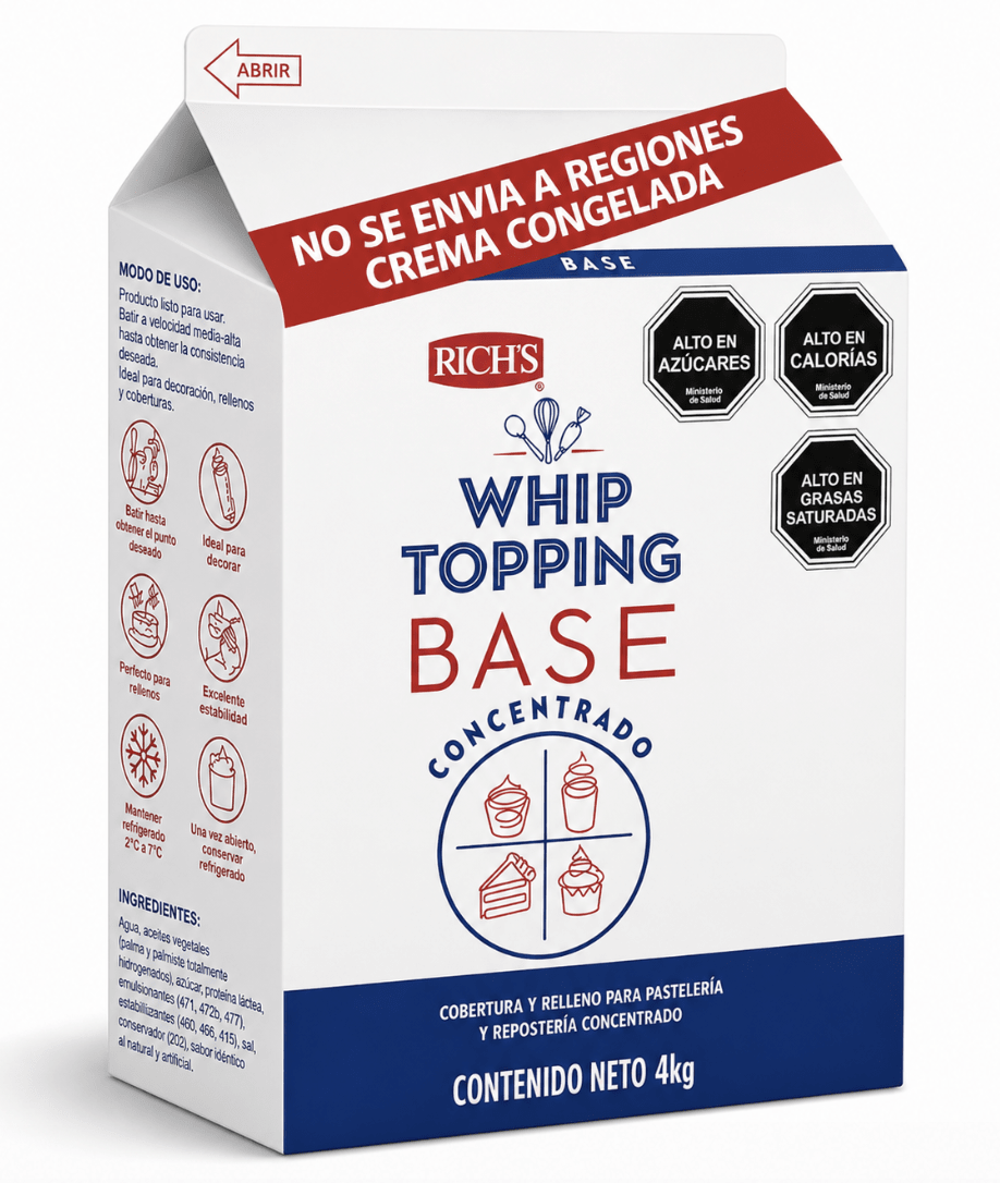 WHIP TOPPING 4 LITROS RICH1