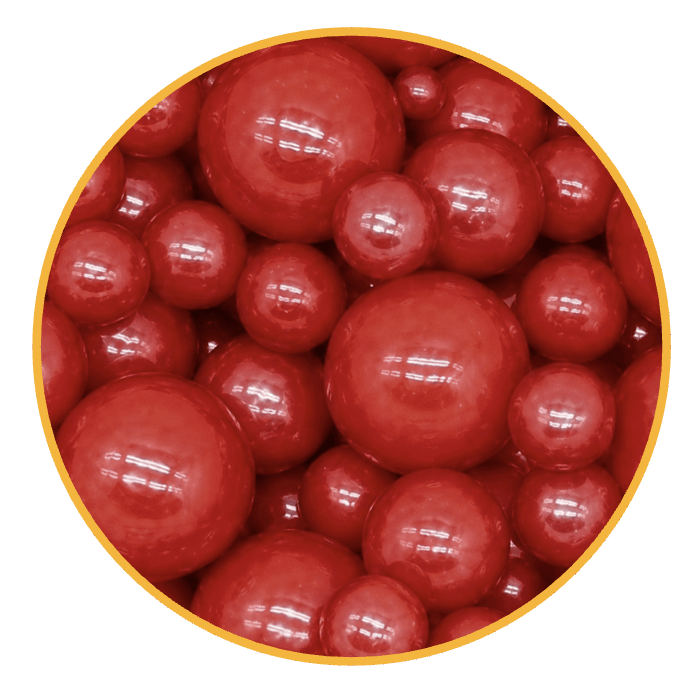 PERLA MULTI TAMAÑO ROJO 50G1