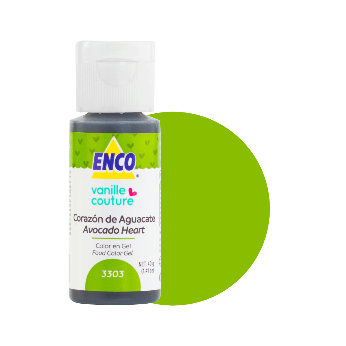 COLOR EN GEL CORAZON AGUACATE 3303 (40G)2