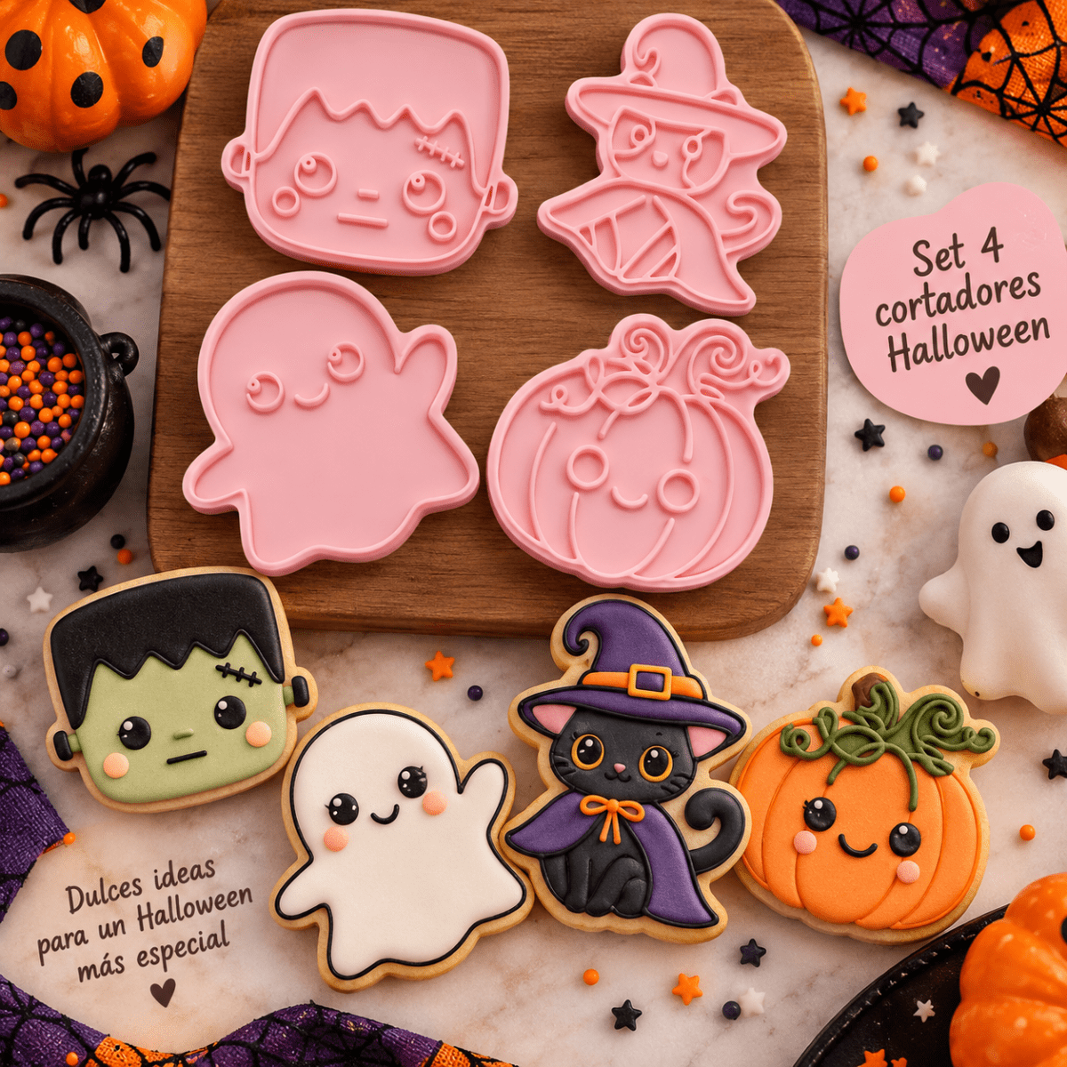 SET DE 4 CORTADORES - CORTADOR HALLOWEEN 20261