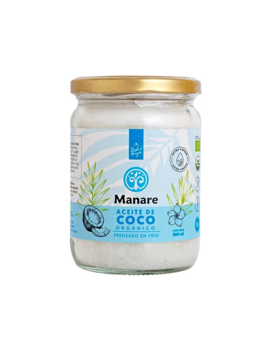 ACEITE DE COCO ORGANICO 500ML MANARE1