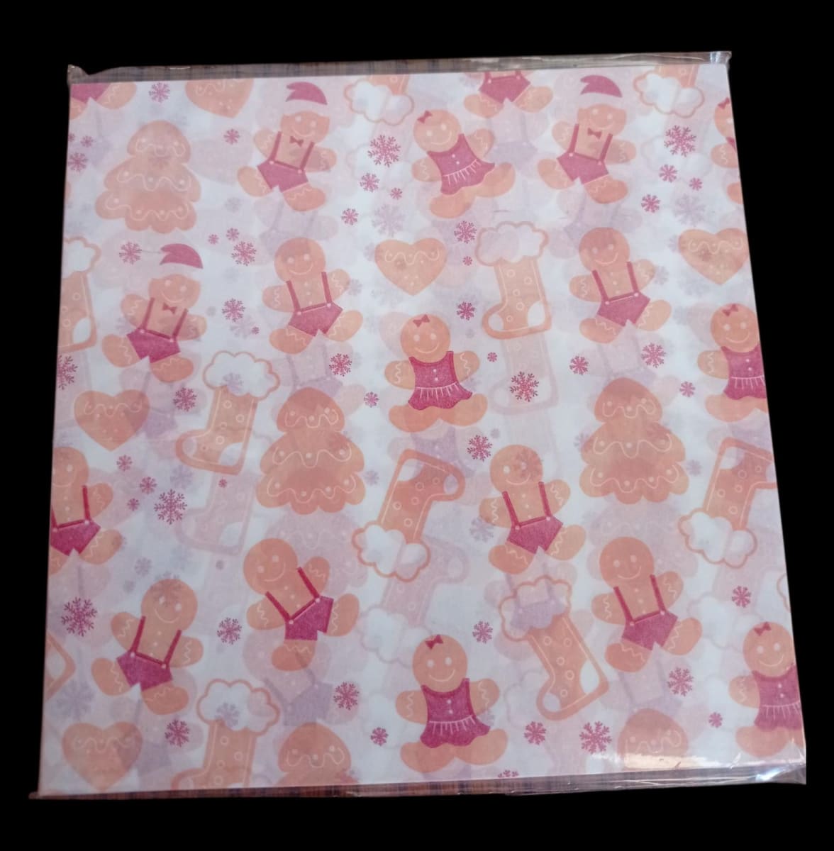 PAPEL ALFAJOR NAVIDAD MUÑECO JENGIBRE 100U1