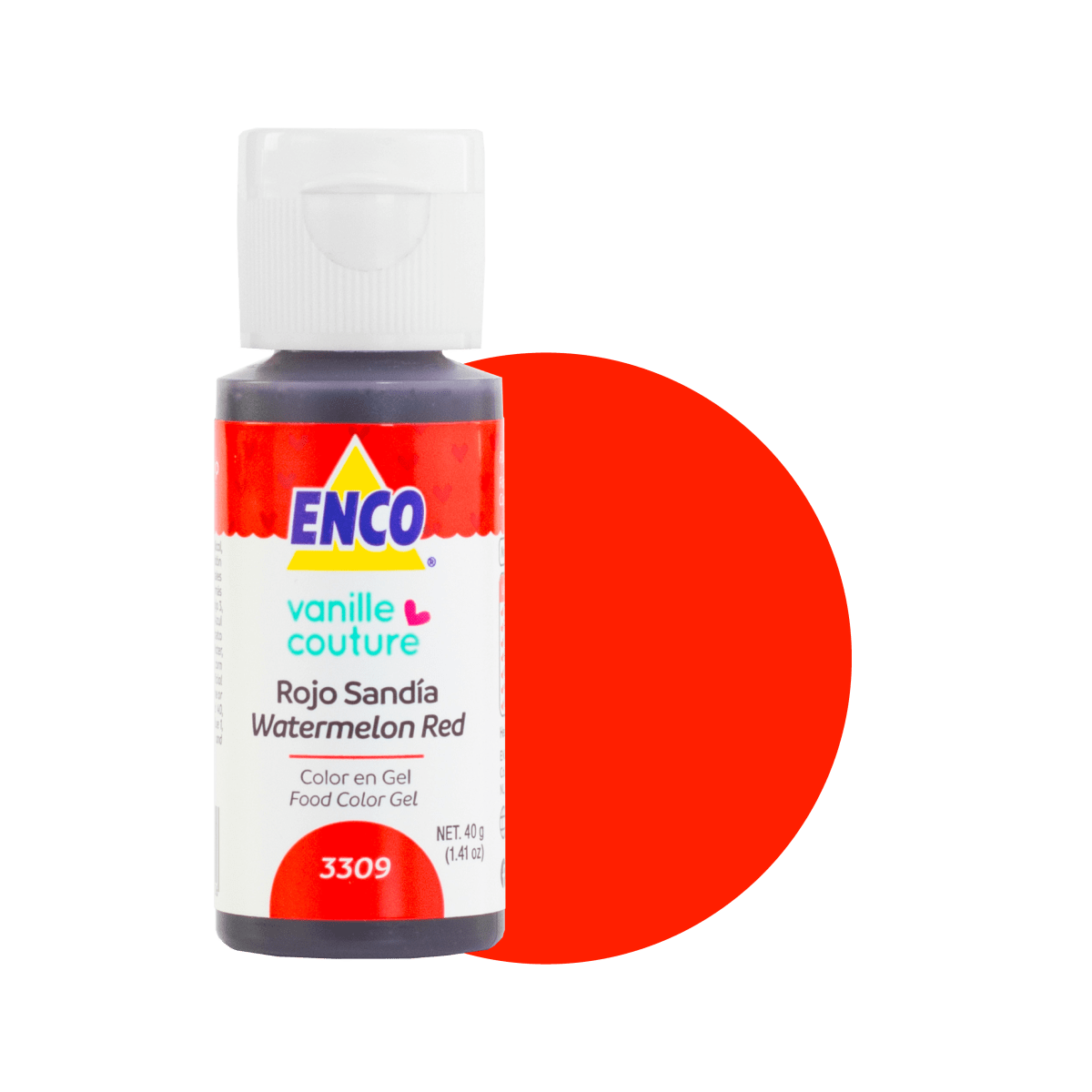 COLOR EN GEL ROJO SANDIA 3309 (40G)1