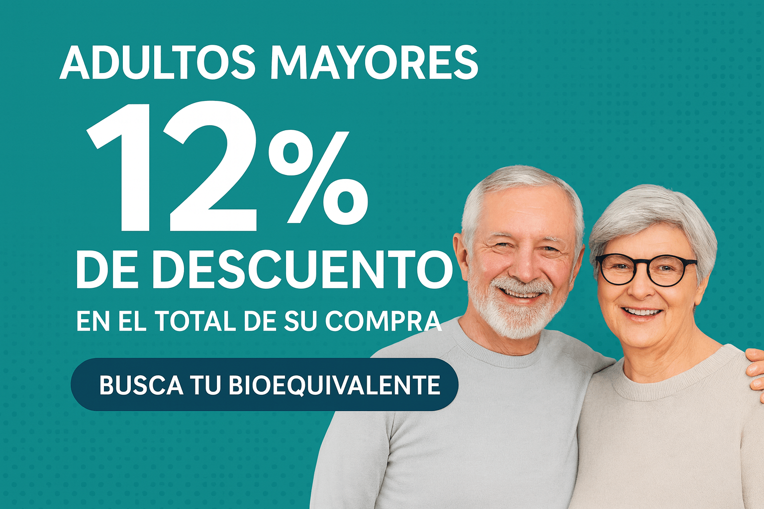 Adulto mayor - 12% de descuento