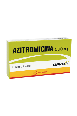 AZITROMICINA 500 MILIGRAMOS X 6 COMPRIMIDOS BIOEQUIVALENTE - OPKO1