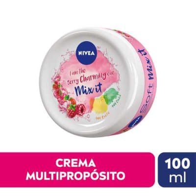 NIVEA CREMA SOFT MIX IT BERRY X 100 MILILITROS1