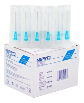 AGUJA HIPODERMICA 23 GX1 X 10 UNIDADES1