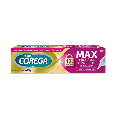 COREGA ULTRA CREMA ADHESIVA MAXIMA FIJACION Y COMODIDAD X 40 GRAMOS1