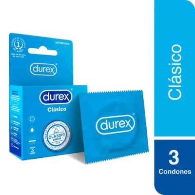 PRESERVATIVOS DUREX CLASICO X 3 UNIDADES1