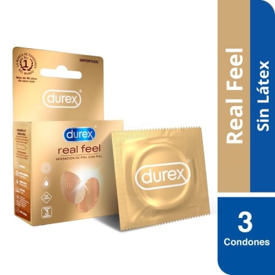 PRESERVATIVOS DUREX REAL FEEL X 3 UNIDADES1