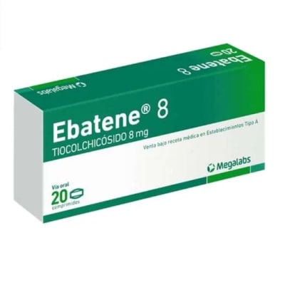 EBATENE 8 MILIGRAMOS X 20 COMPRIMIDOS1