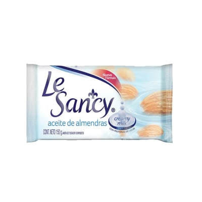 JABON DE BARRA LE SANCY ACEITE DE ALMENDRAS X 90 GRAMOS1
