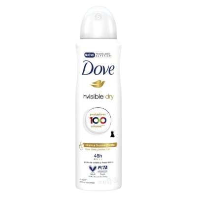 DOVE DESODORANTE SPRAY INVISIBLE DRY X 150 MILILITROS1