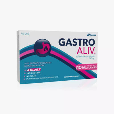 GASTROALIV X 10 COMPRIMIDOS MASTICABLES1