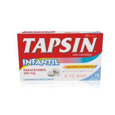 TAPSIN INFANTIL 160 MILIGRAMOS X 16 COMPRIMIDOS1