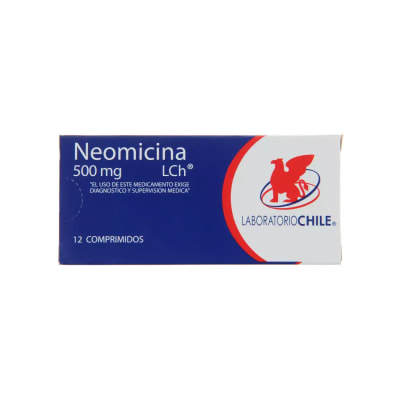 NEOMICINA 500 MILIGRAMOS X 12 COMPRIMIDOS1