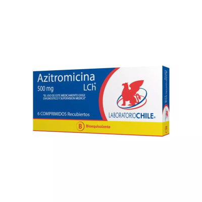 AZITROMICINA 500 MILIGRAMOS X 6 COMPRIMIDOS BIOEQUIVALENTE1