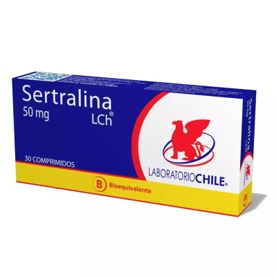 SERTRALINA 50 MILIGRAMOS X 30 COMPRIMIDOS BIOEQUIVALENTE - LABORATORIO CHILE1