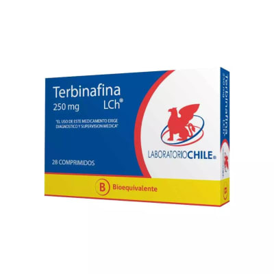 TERBINEFINA 250 MILIGRAMOS X 28 COMPRIMIDOS BIOEQUIVALENTE1