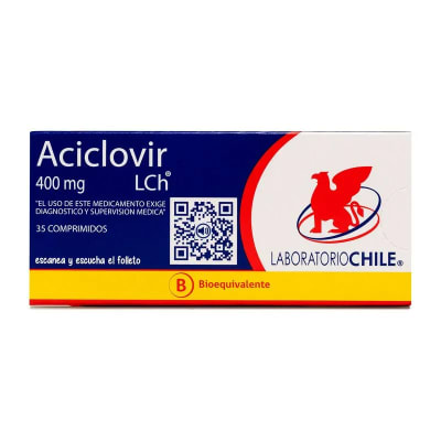 ACICLOVIR 400 MILIGRAMOS X 35 COMPRIMIDOS BIOEQUIVALENTE1